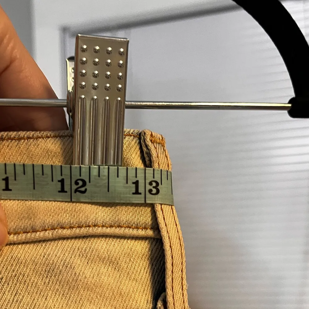 Ao.La by Alice and Olivia Colorblock asymmetrical zip jeans size 25 - Image 6