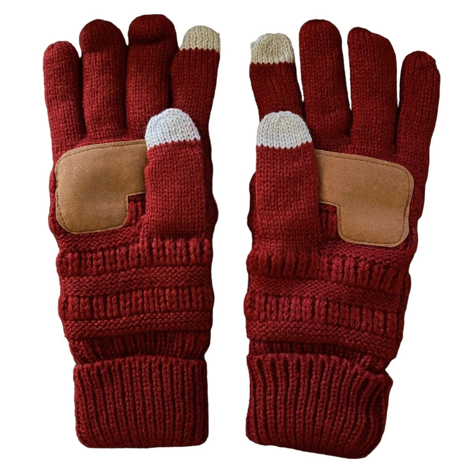 Women’s Red Touch Screen Gloves One Size NIP - Image 2