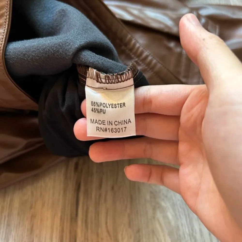 Princess Polly Faux Leather Love Club Pants Brown Size 10 - Image 10