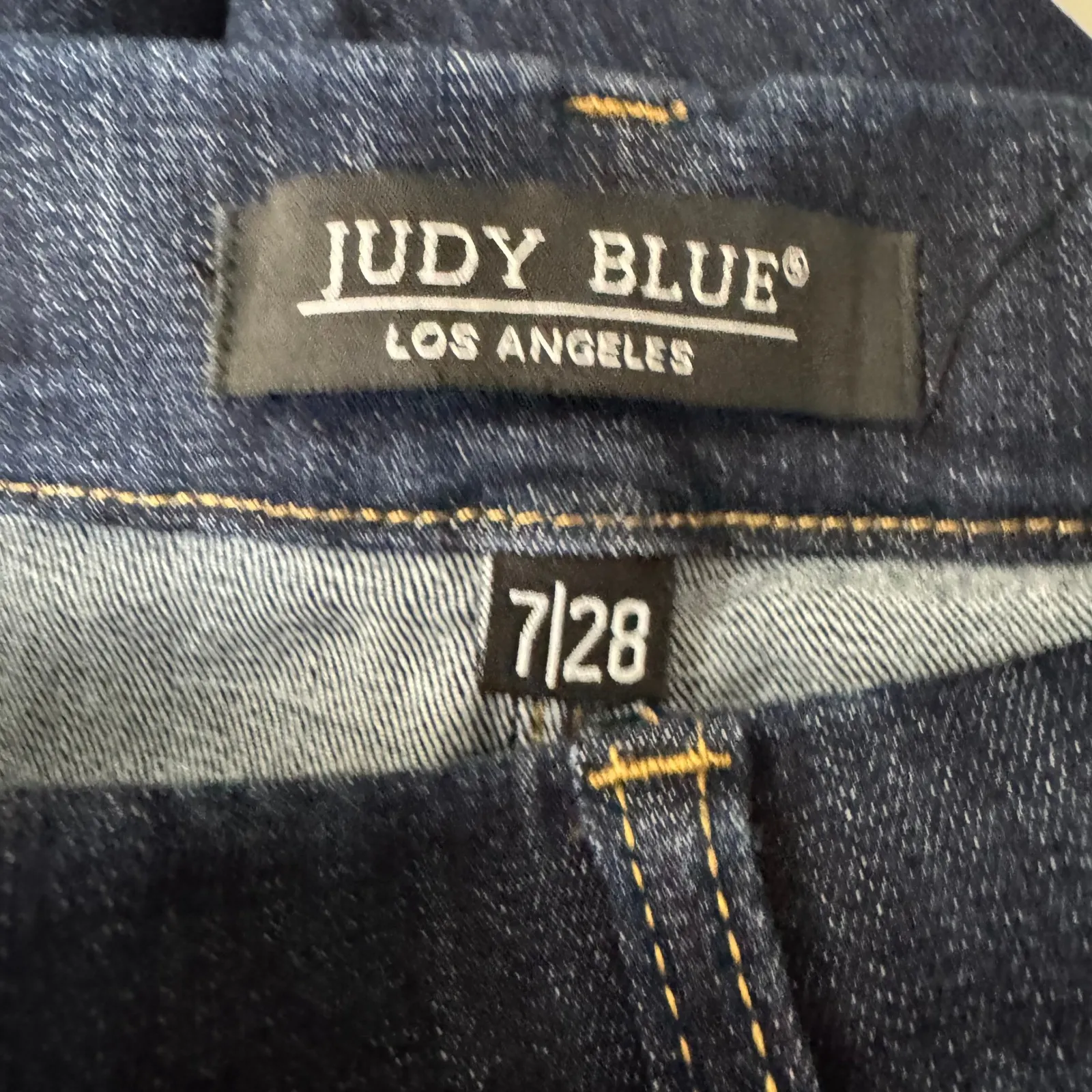 Judy Blue Pull On Skinny Jegging Fit Dark Wash Jeans Women Size 7 28 JB6846 - Image 5