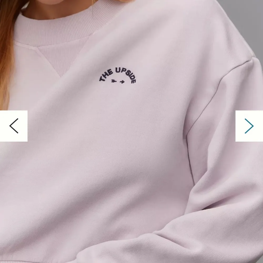 The Upside Akasha Dominique Crew Sweatshirt Purple Size XXS - Image 5