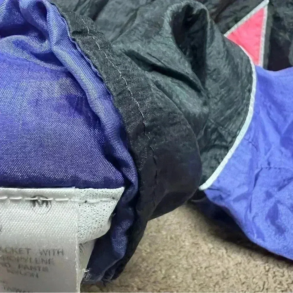 Women’s vintage windbreaker jacket size Small purple pink and black 90s Size M - Image 6