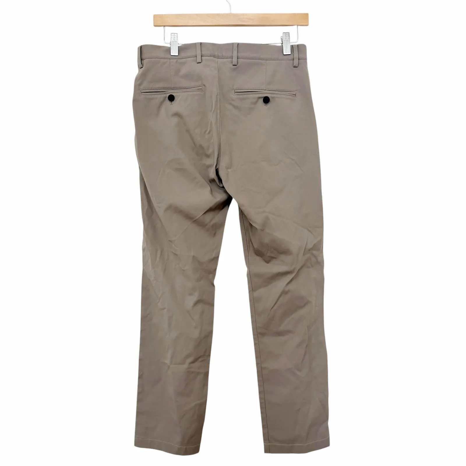 Theory Tan Zaine SW Neoteric Flat Front Dress Pants Sz 30 - Image 4