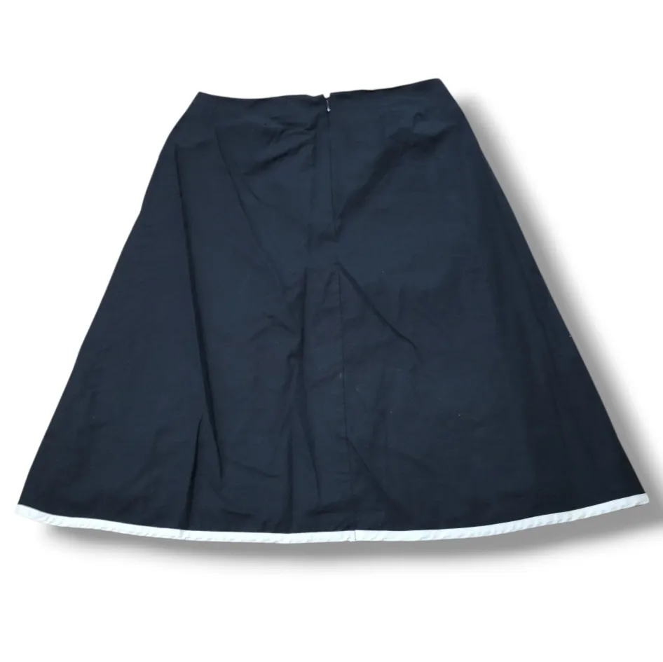 Notations  Skirt Size 4 W24"in Waist Women's A-Line Skirt Floral Embroidery - Image 4