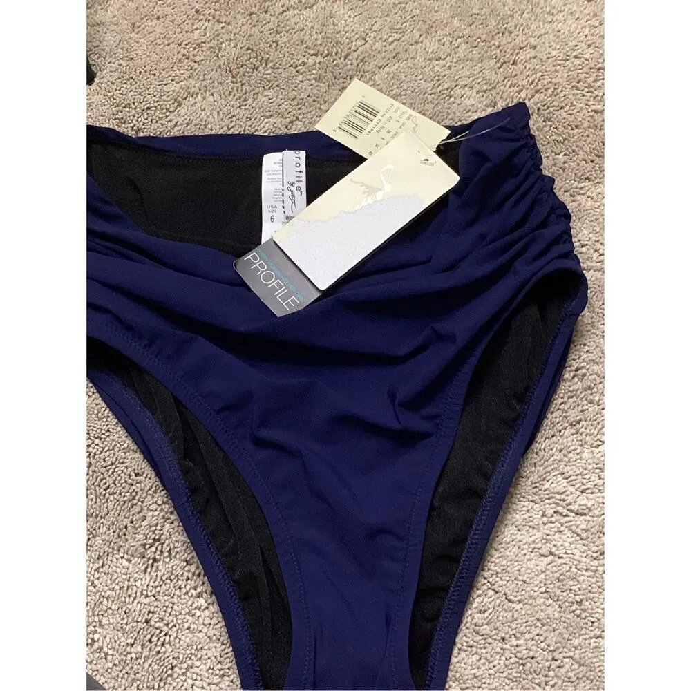 New. La Blanca & Gottex navy bikini. 6. Retails $169 - Image 10