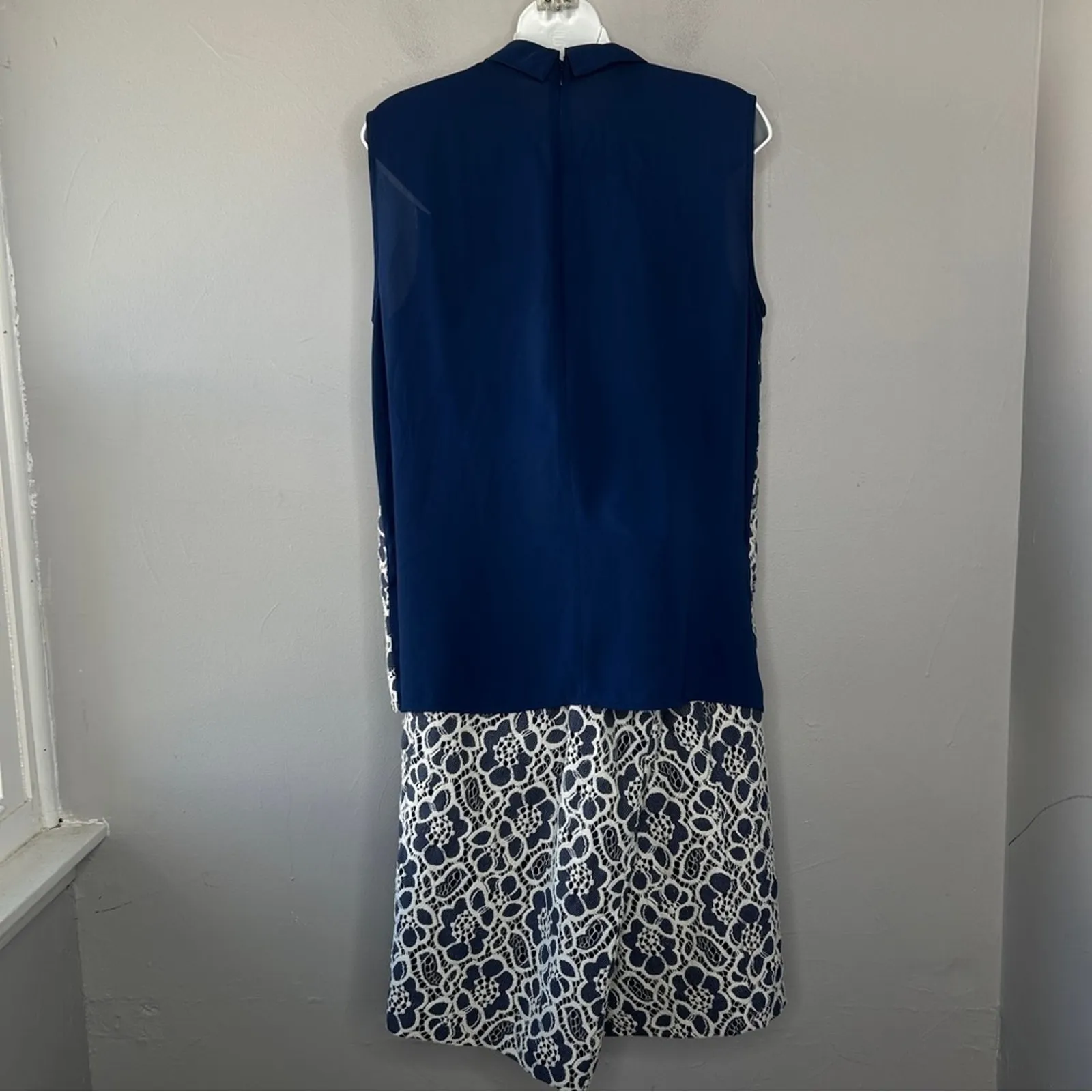 HALOGEN Top Skirt 2 Piece Set Womens Large 14 Lace Modest Spring Church Office - Image 6