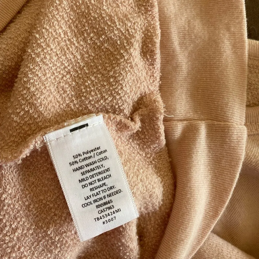 NWT Treasure & Bond pink sweatshirt L 50% cotton - Image 6