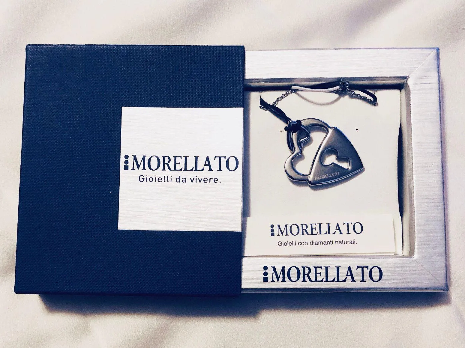 Italy Heart Lock Pendant Necklace - Image 2