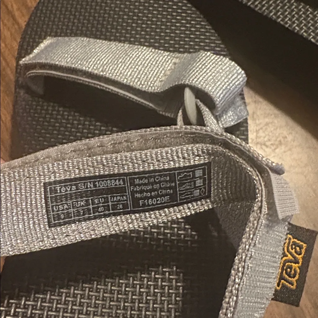 Teva Size 9 Flatform Universal Chunky Sandals Metallic Silver - Image 5