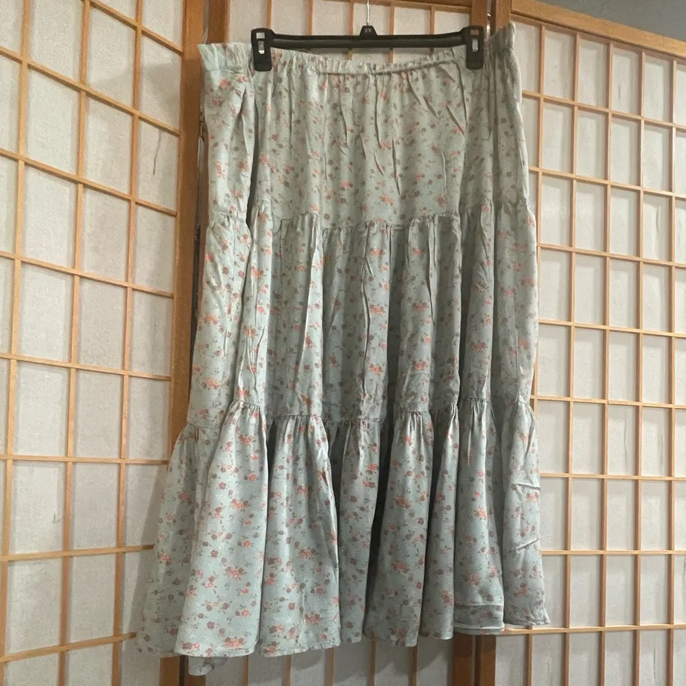 So Floral Skirt in Pastel Hues - Image 2