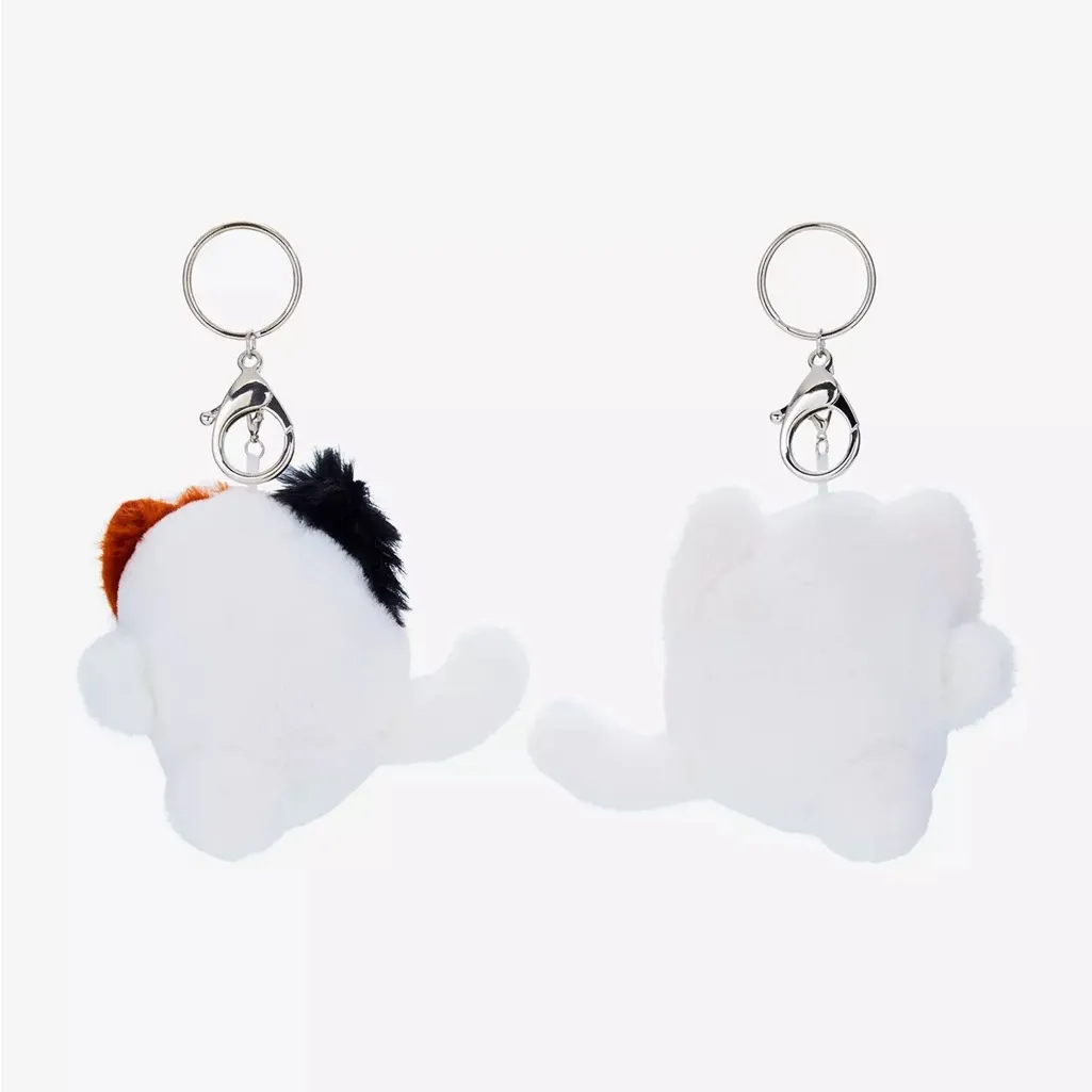 Cute Cat Keychain Set White - Image 4
