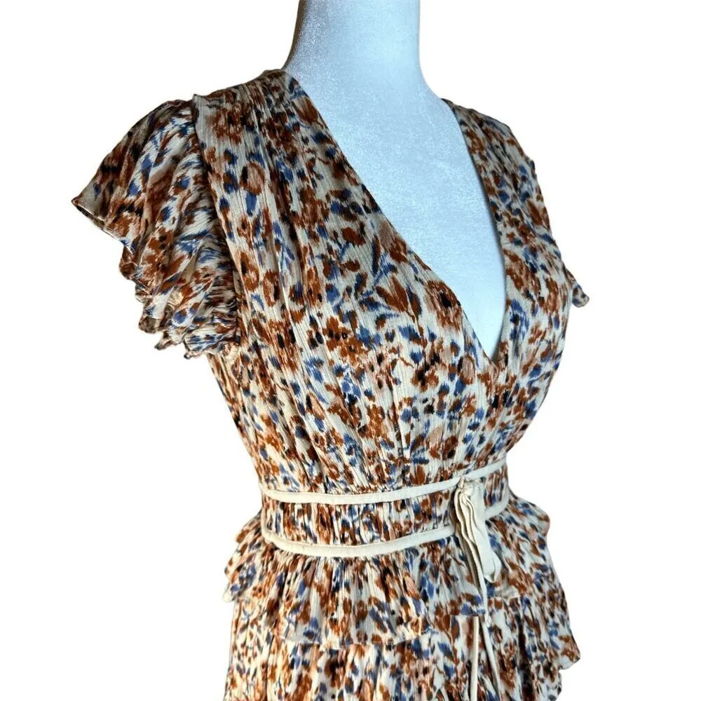 Ulla Johnson Printed Madeline Dress in Cream 4 Womens Midi Floral Bohemian - Image 7