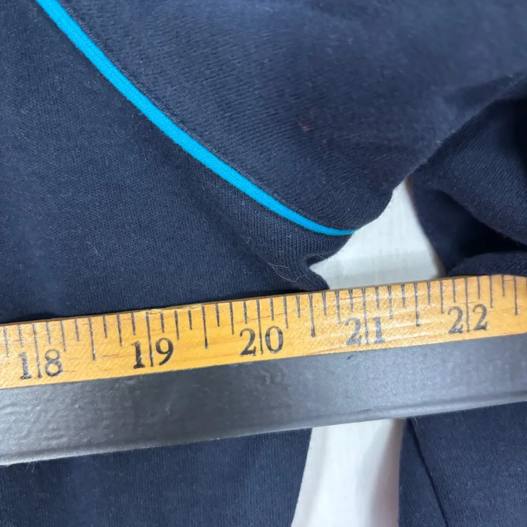 Nike Full Zip Hoodie Womens Sz XL Navy Athletic Cotton Blend Athleisure Casual - Image 8