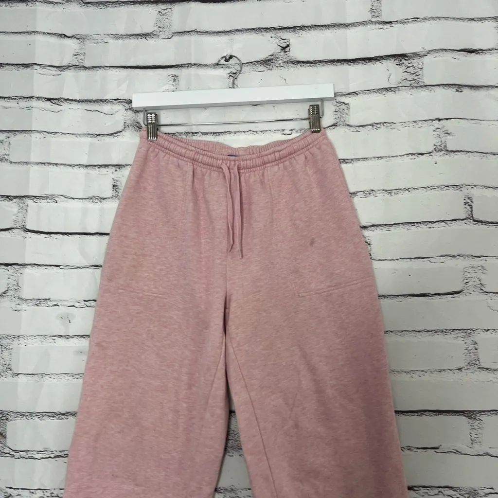 Classic Elements Pink Wide-Leg Fleece Sweatpants Women’s Medium Lounge Pants - Image 6