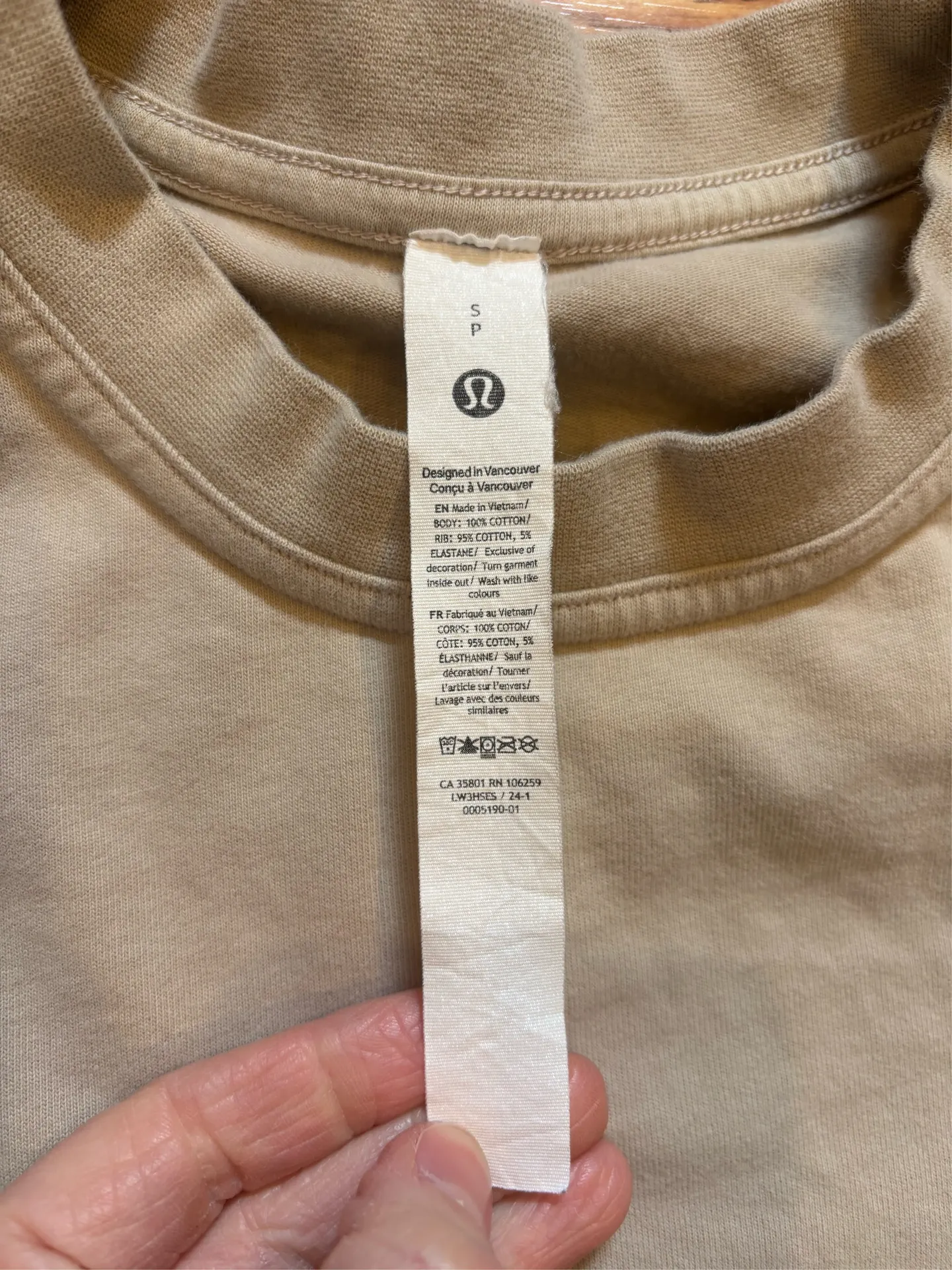 Lululemon Heavyweight Cotton Tshirt - Image 3