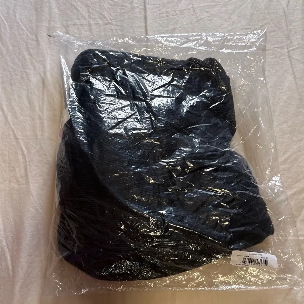 Ribbed Knit Tie-Back Lounge Dress - Image 4