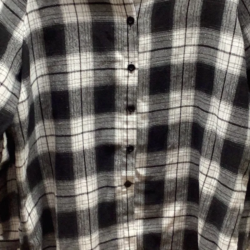 SHEIN Size Medium Plaid Shirt Preloved. - Image 2