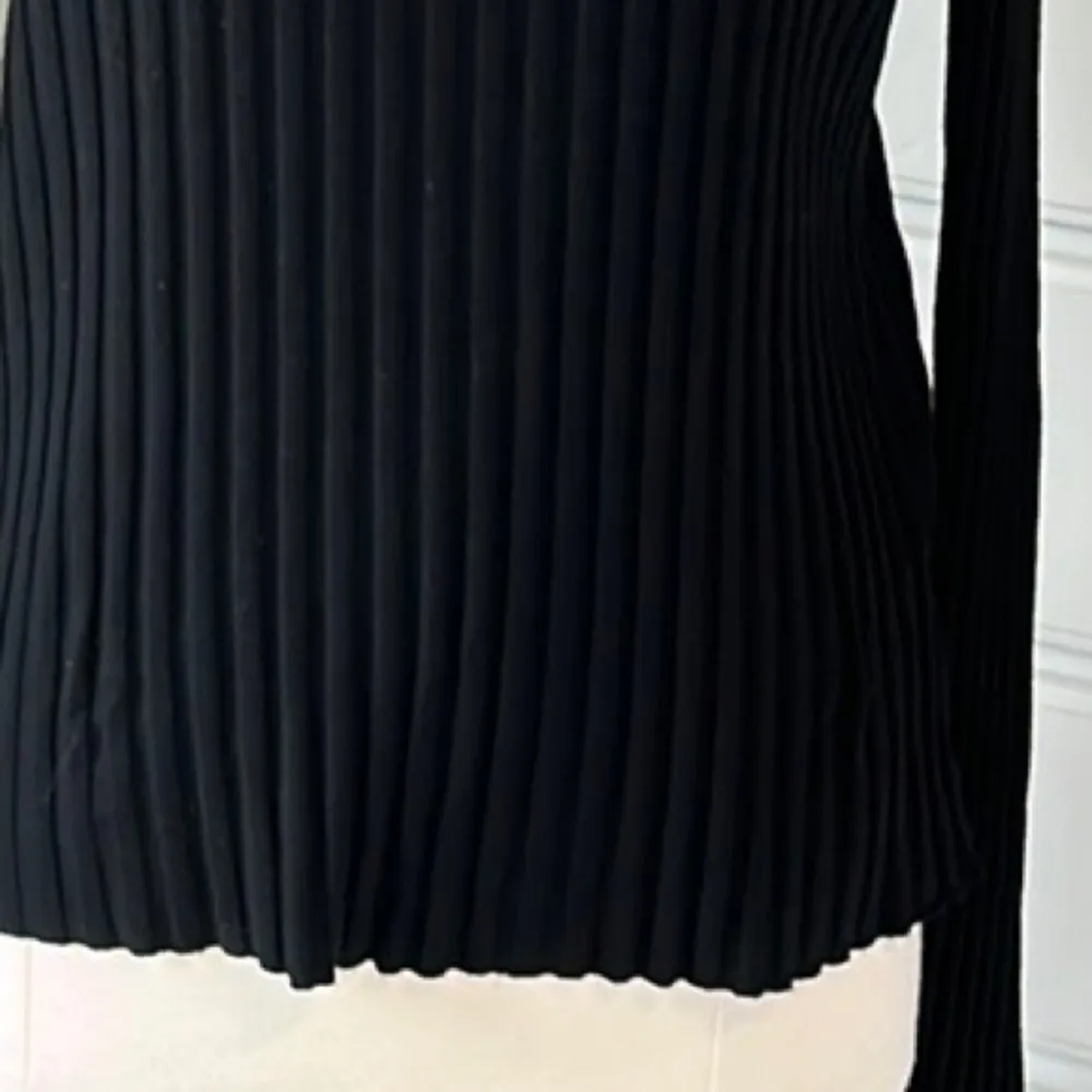 Red Camel  Solid Black Comfy Knit Long Sleeve Top Womens Small - Image 5