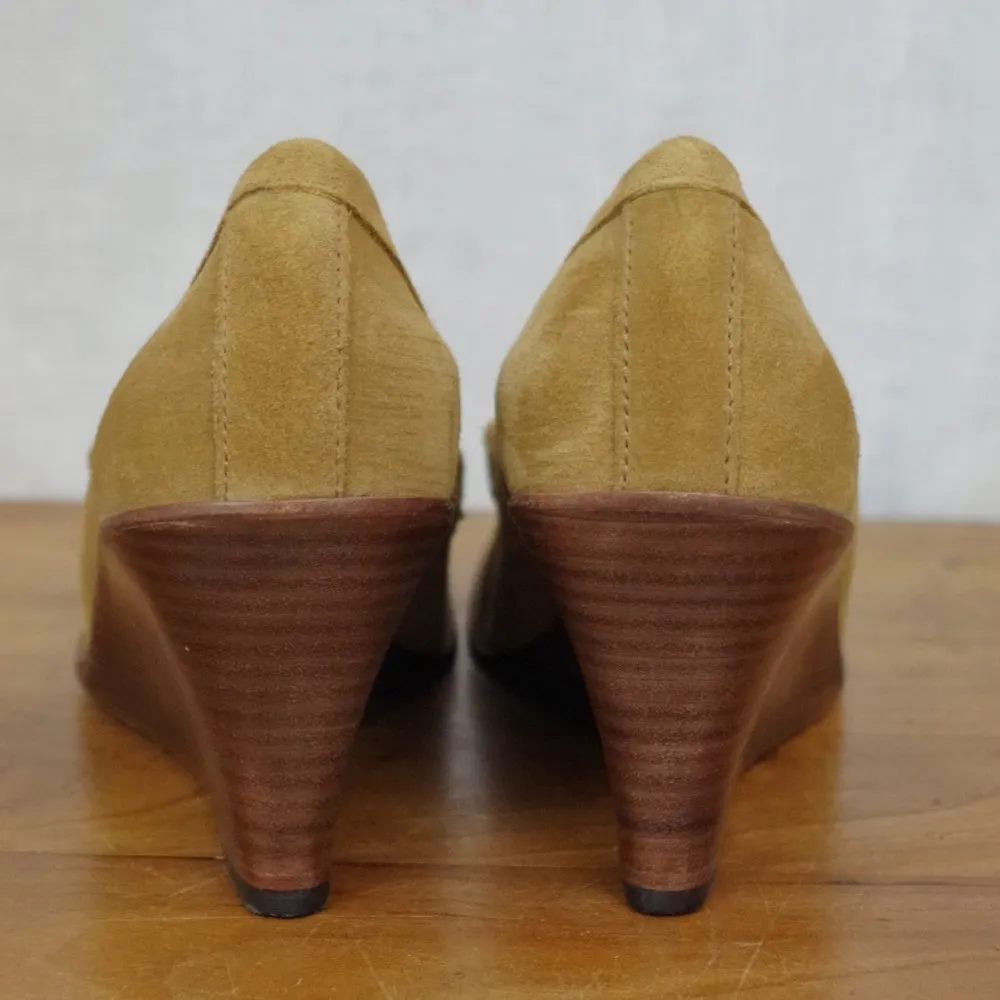 Kors, Michael Kors Suede Penny Loafer Wedges Size 8.5 M - Image 8