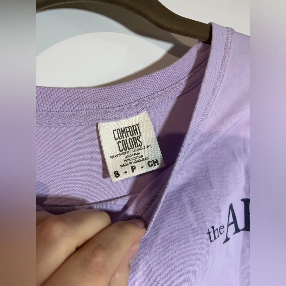 Comfort Colors The American Honey Company Lilac Long Sleeve Tshirt Size Small - Image 9