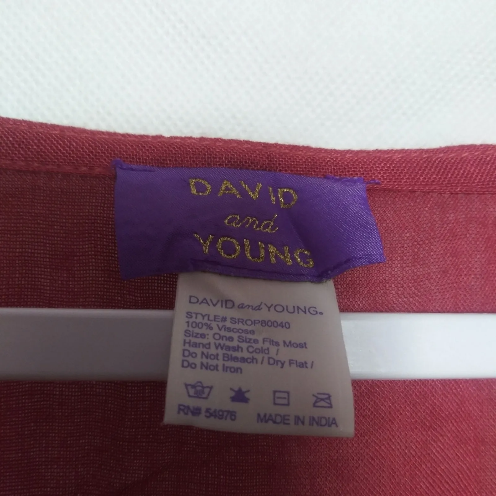 David and Young Red Tie - Image 4