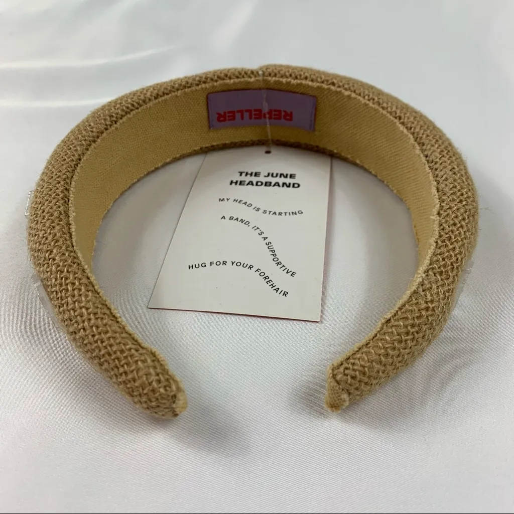NWT Man Repeller‎ June Padded Headband Tan - Image 10
