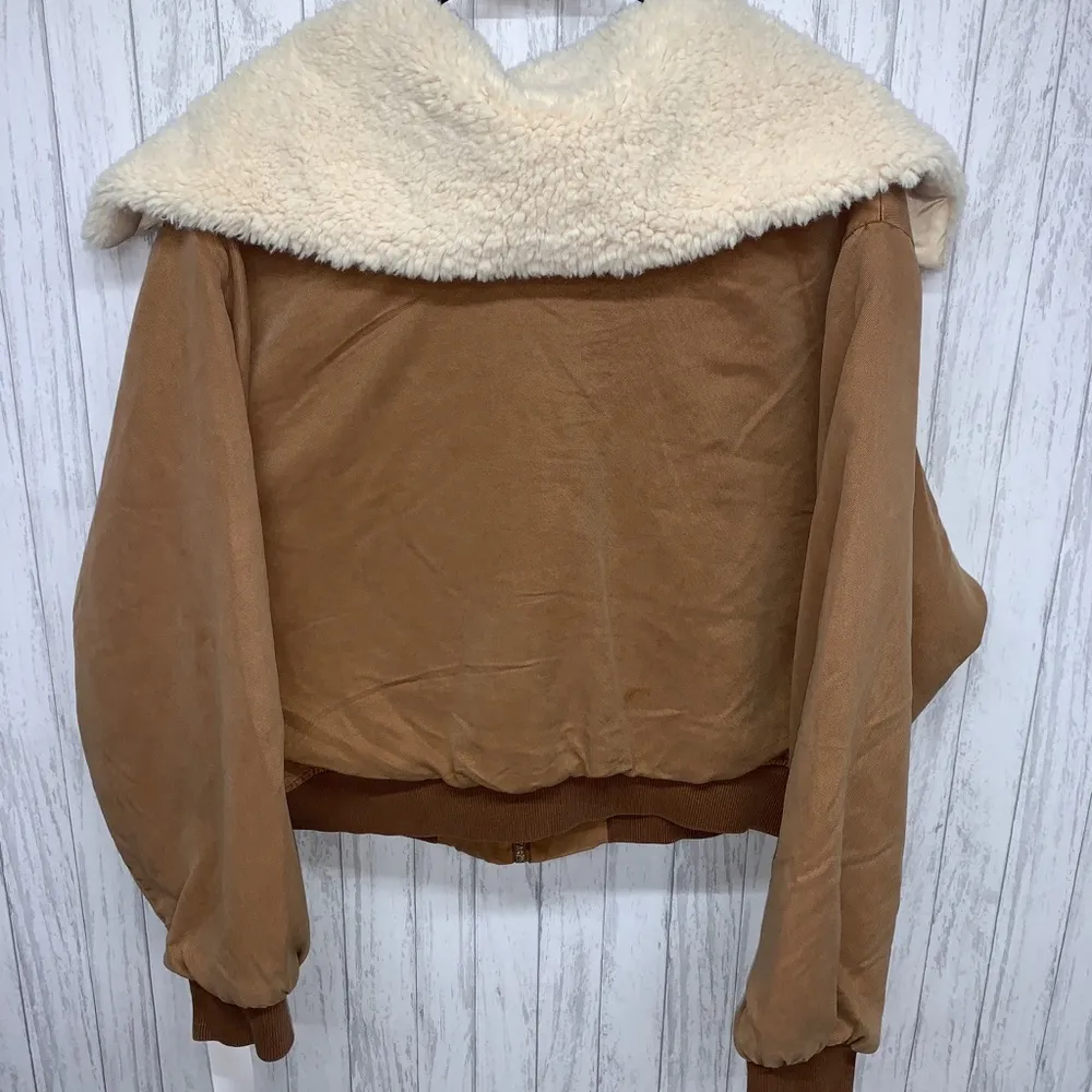 Womens Size L Young Fabulous & Broke Jacket Sherpa Collar NWT - Image 7