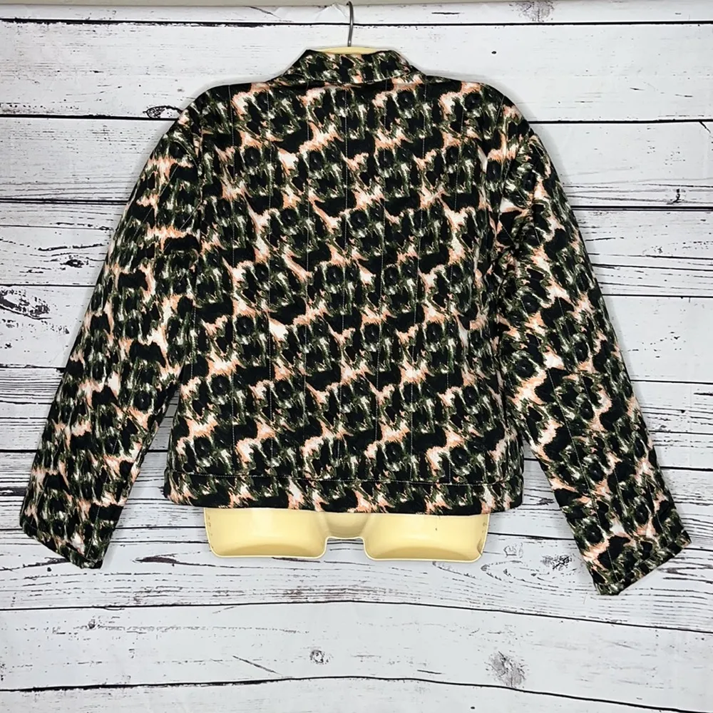 Rachel Comey NWT Size M Crayon Leopard Camouflage Button Front Quilted Jacket - Image 4