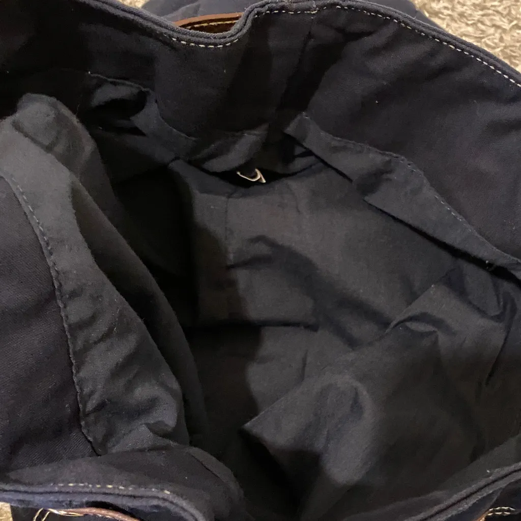 Old Navy Navy and Brown Shoulder Bag - Image 5