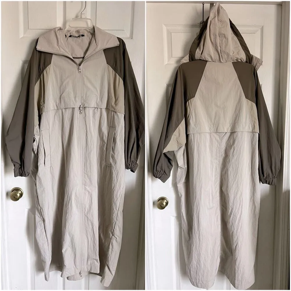 Zara 2 in 1 Parachute Jacket convertible full length coat rain waterproof - Image 5