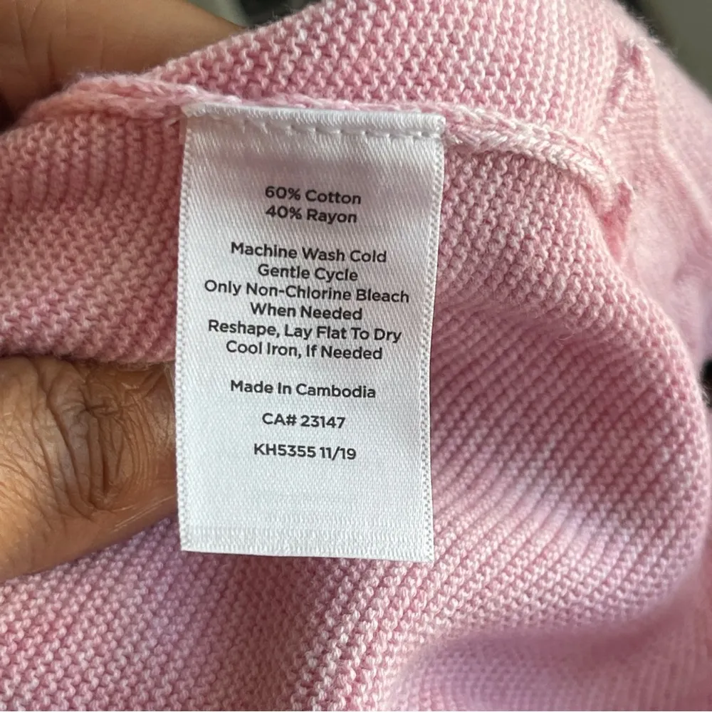 TALBOTS | Pink Knit Sweater Sz MP - Image 49