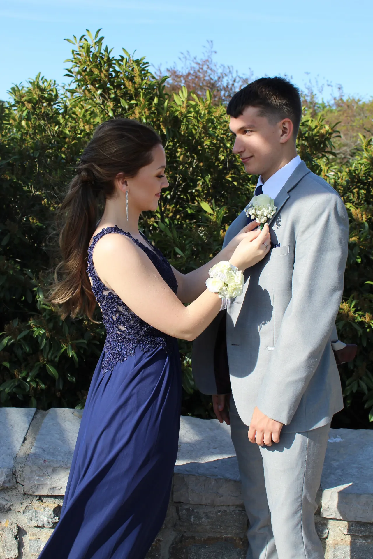 Navy Blue Formal Prom Dress - Image 3