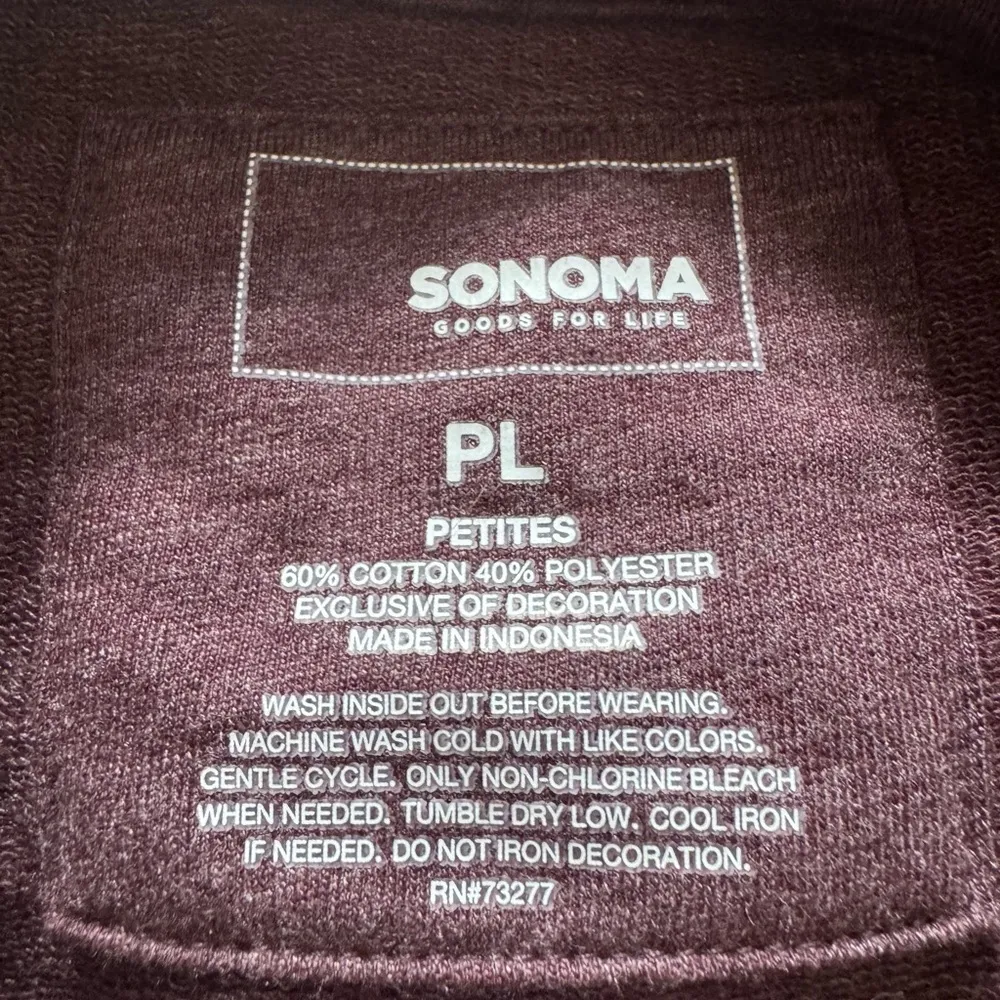 Sonoma Burgundy Inspire Patch Sweatshirt - Image 2