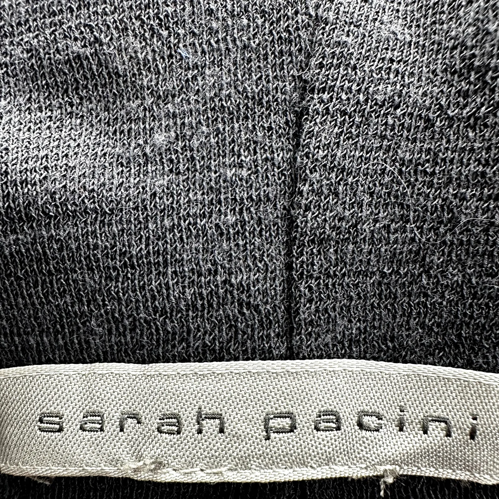 Sarah Pacini Cropped Wide Leg Pants High Waisted Flowy Relaxed Fit Black XLarge Size XL - Image 3