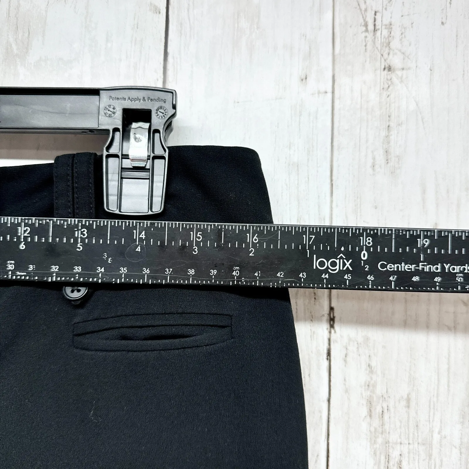 Loft Petites Shorts Women Size 10 Cuffed Bermuda Black Zip Fly Dressy Business - Image 2