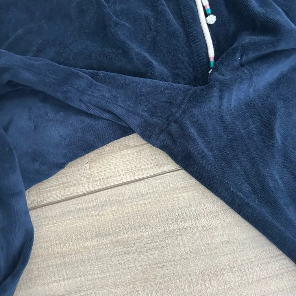 Marine Layer Moonlight Velour Jogger Pants Navy Blue XL - Image 9