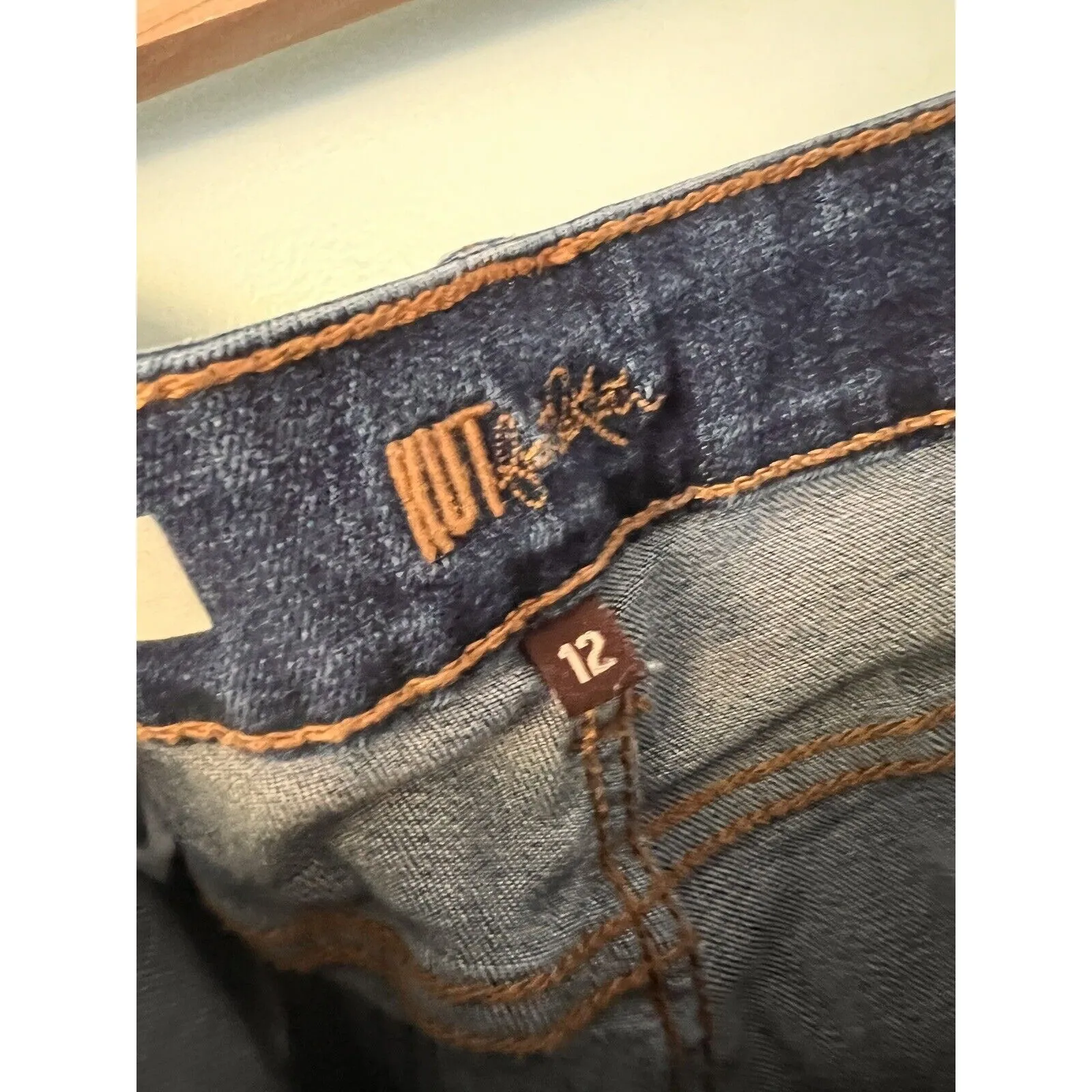 Kut From The Kloth Toothpick Skinny Jeans Size 12 Med Wash‎ Denim - Image 3