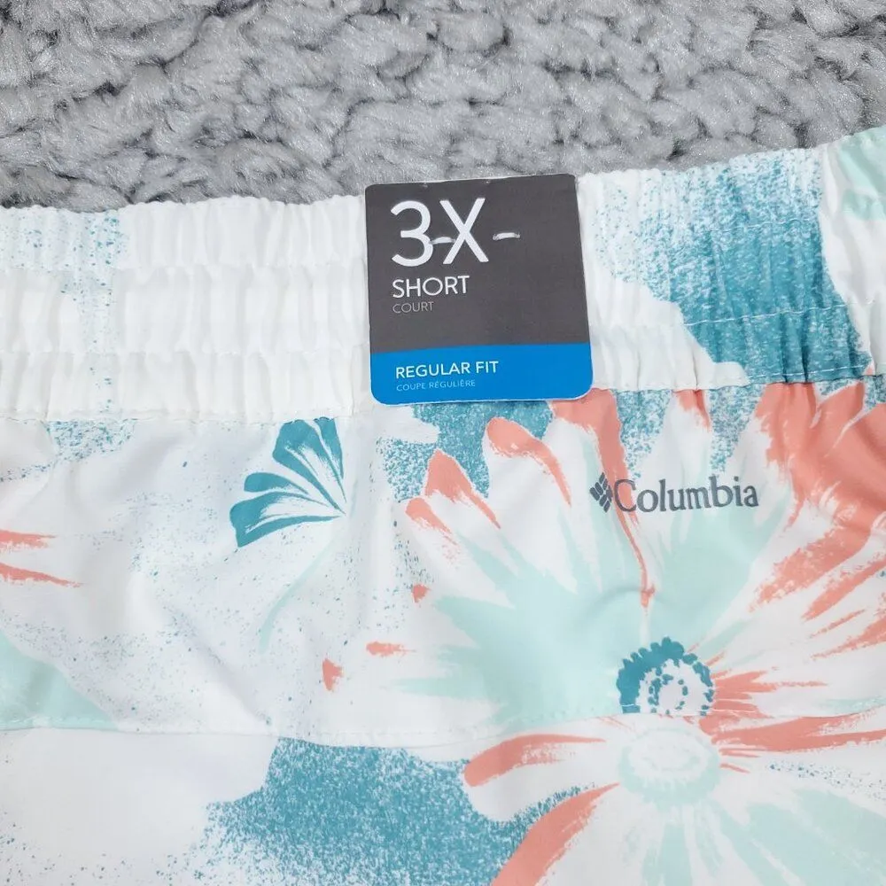 Columbia Bogata Bay Printed Stretch Shorts Floral Tropical Women's Plus Size 3X - Image 3