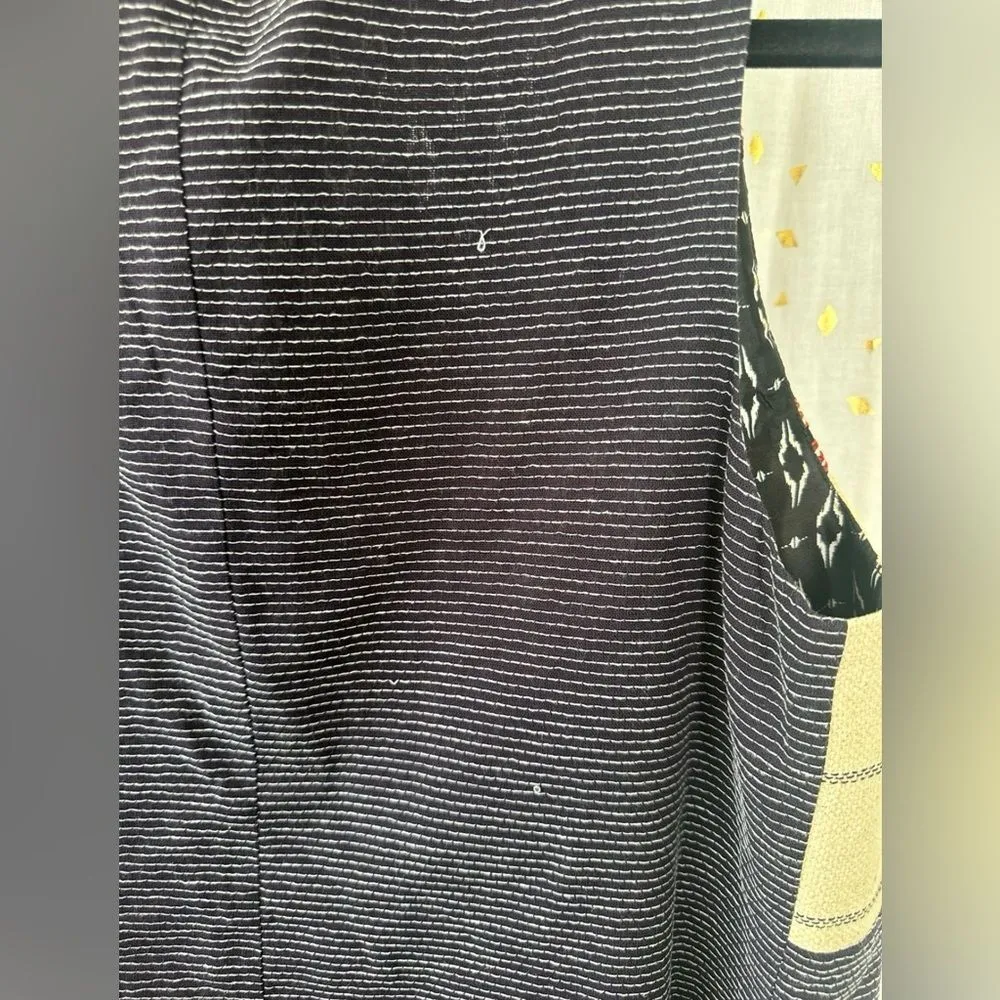 Sanctuary Summer In The City Hemp Cotton Mix Block Embroidered Tapestry Vest XS - Image 6