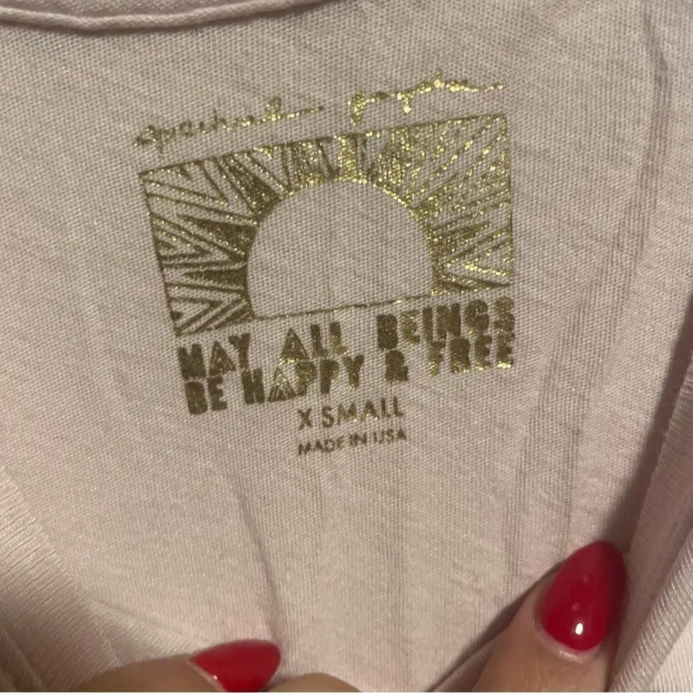 Spiritual Gangster You Had Me At Namaste YogaTank Pink- Size XS - Image 5