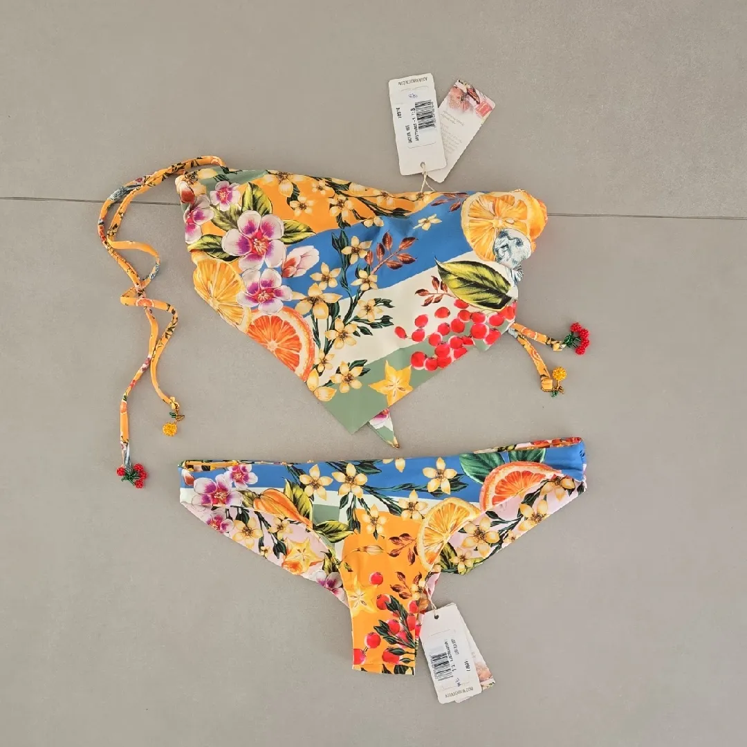 NWT! Agua Bendita Daicy Vita Bikini Top Size L - Image 5