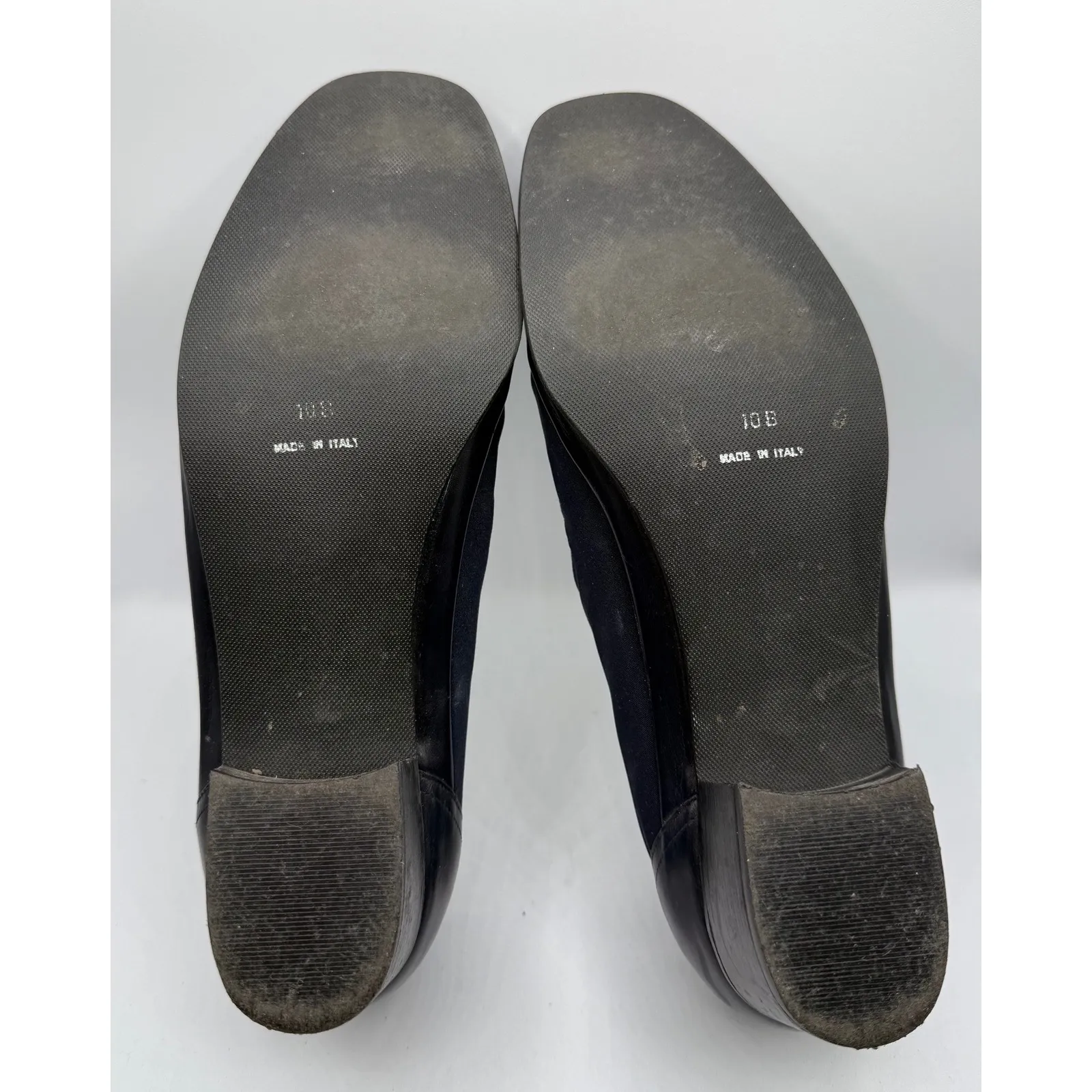 Rangoni Firenze Women 10 Block Heel Slip On Navy Blue Loafers Made in Italy Black - Image 5