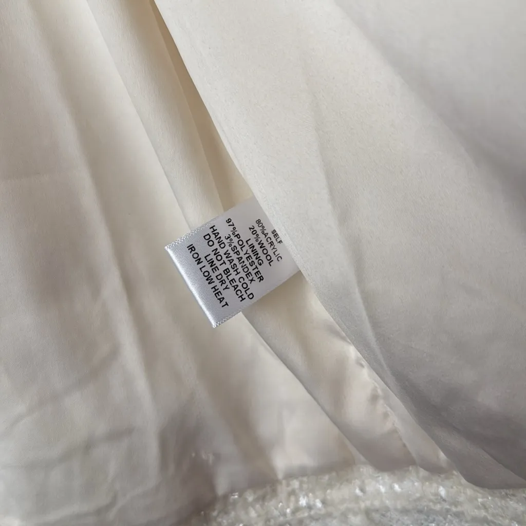 Bluivy Tweed Sparkle French Chic Gold Button Down Long Sleeve Frayed Blazer - Image 9