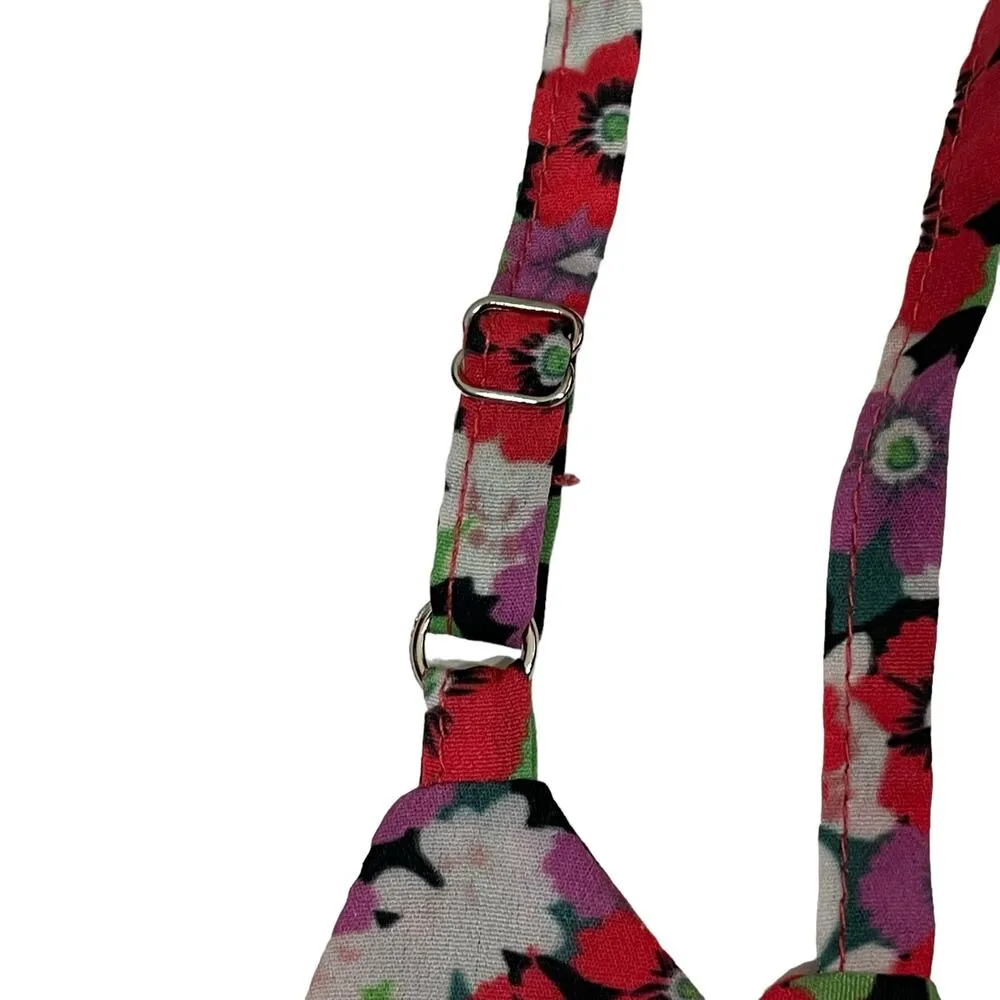 Lulu's Zenia Coral Red Multi Floral Print Cropped Cami Top - Large - Image 8