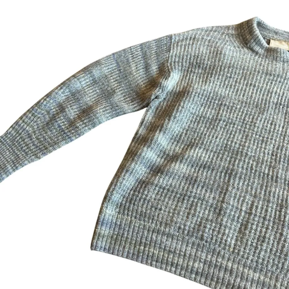 Everlane Blue Stripe Pullover Sweater Aplaca Wool Stretch Casual Size XS Women's - Image 4