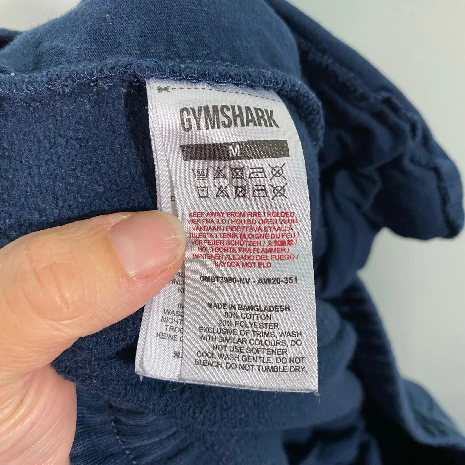 Gymshark Women Navy Drawstring Pull On Embroidered Lego Sweatpants Size M - Image 7