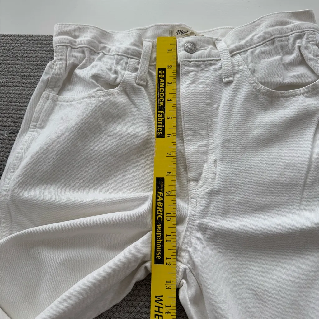 Madewell Convertible Paperbag High Waist Oversized Baggy Dad Jean in Tile White - Image 14