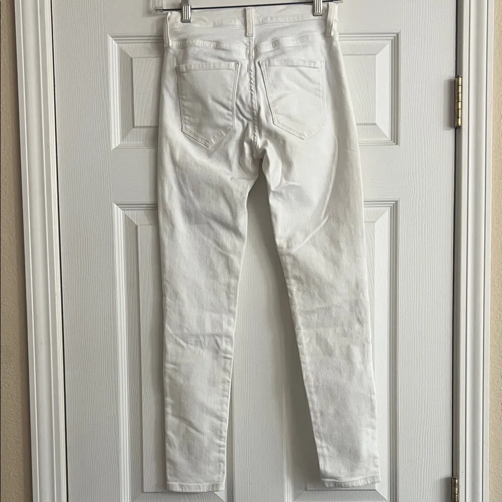 Banana Republic Cream Mid-Rise Skinny Jeans - Image 5