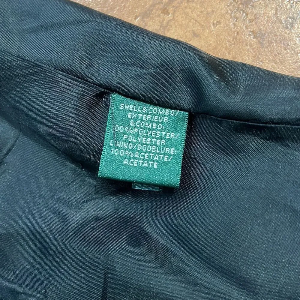 Lauren Ralph Lauren Colorblock Dot Print Sleeveless Fit & Flare Dress size 10 - Image 11