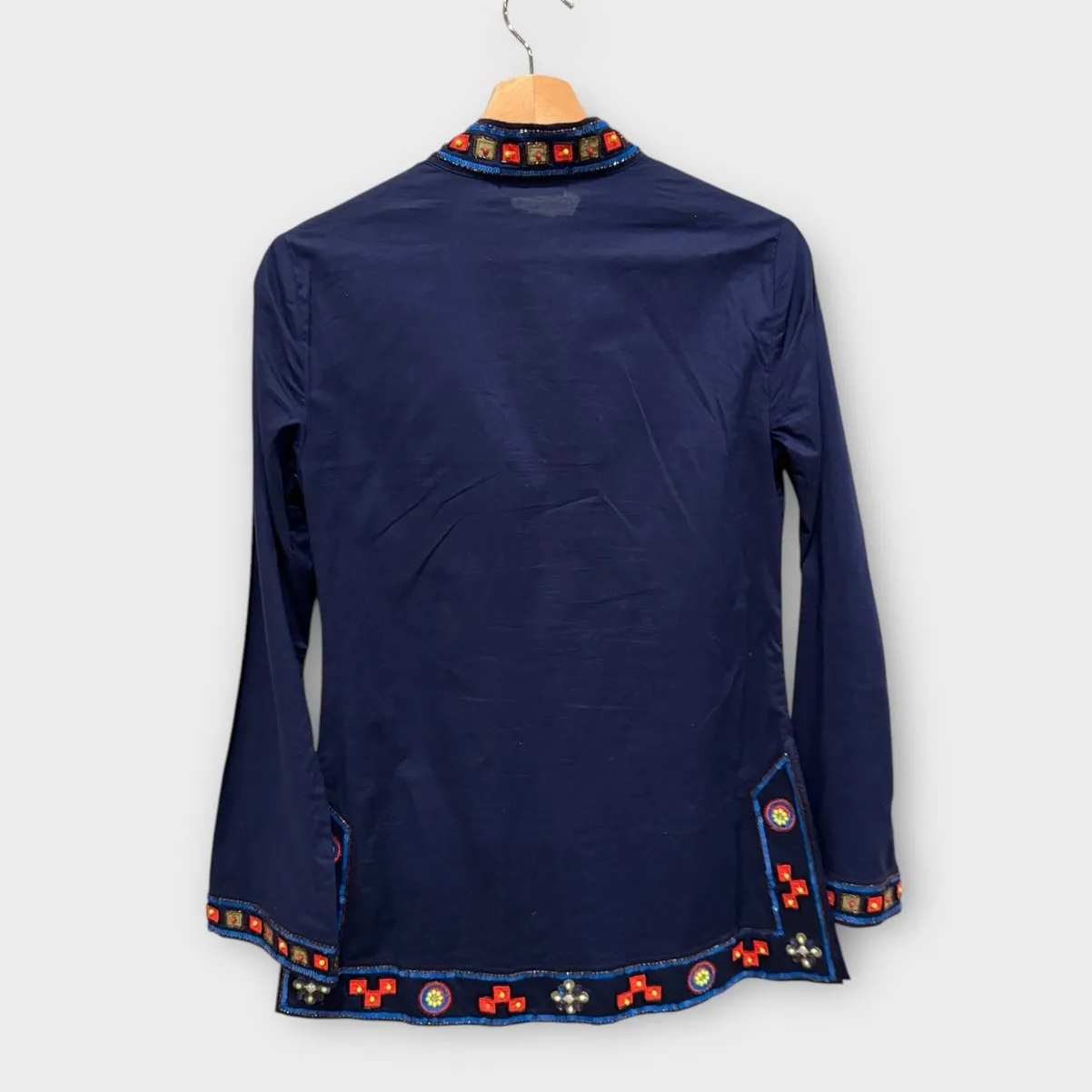 Tory Burch Embellished Tory Tunic Size 2 - Image 5